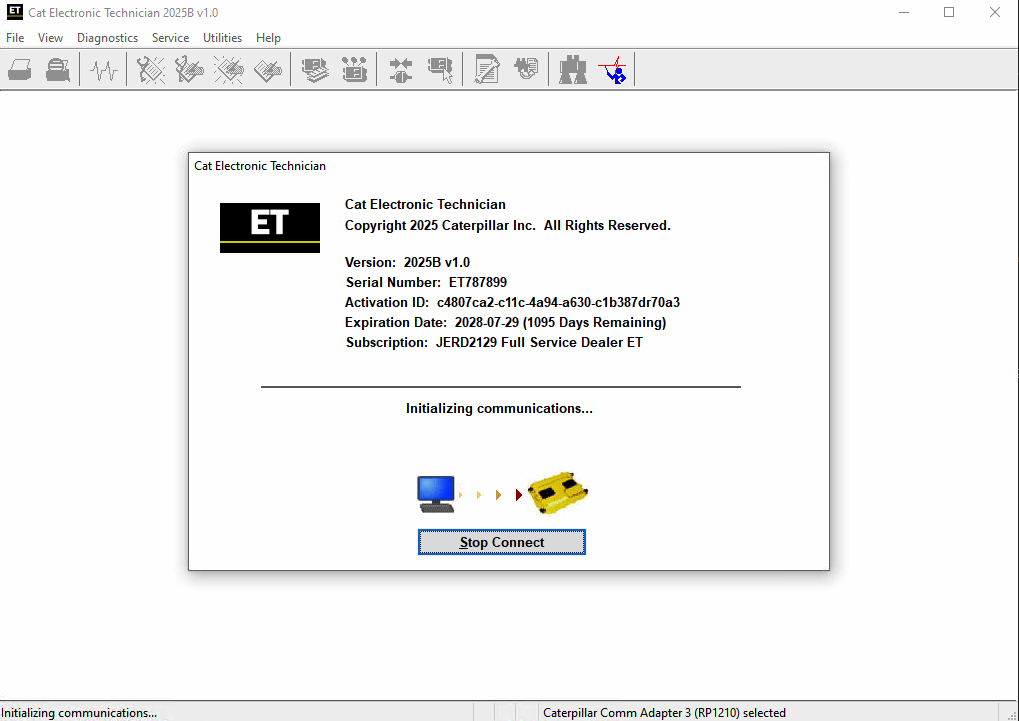 CAT Electronic Technician 2025B Active PC