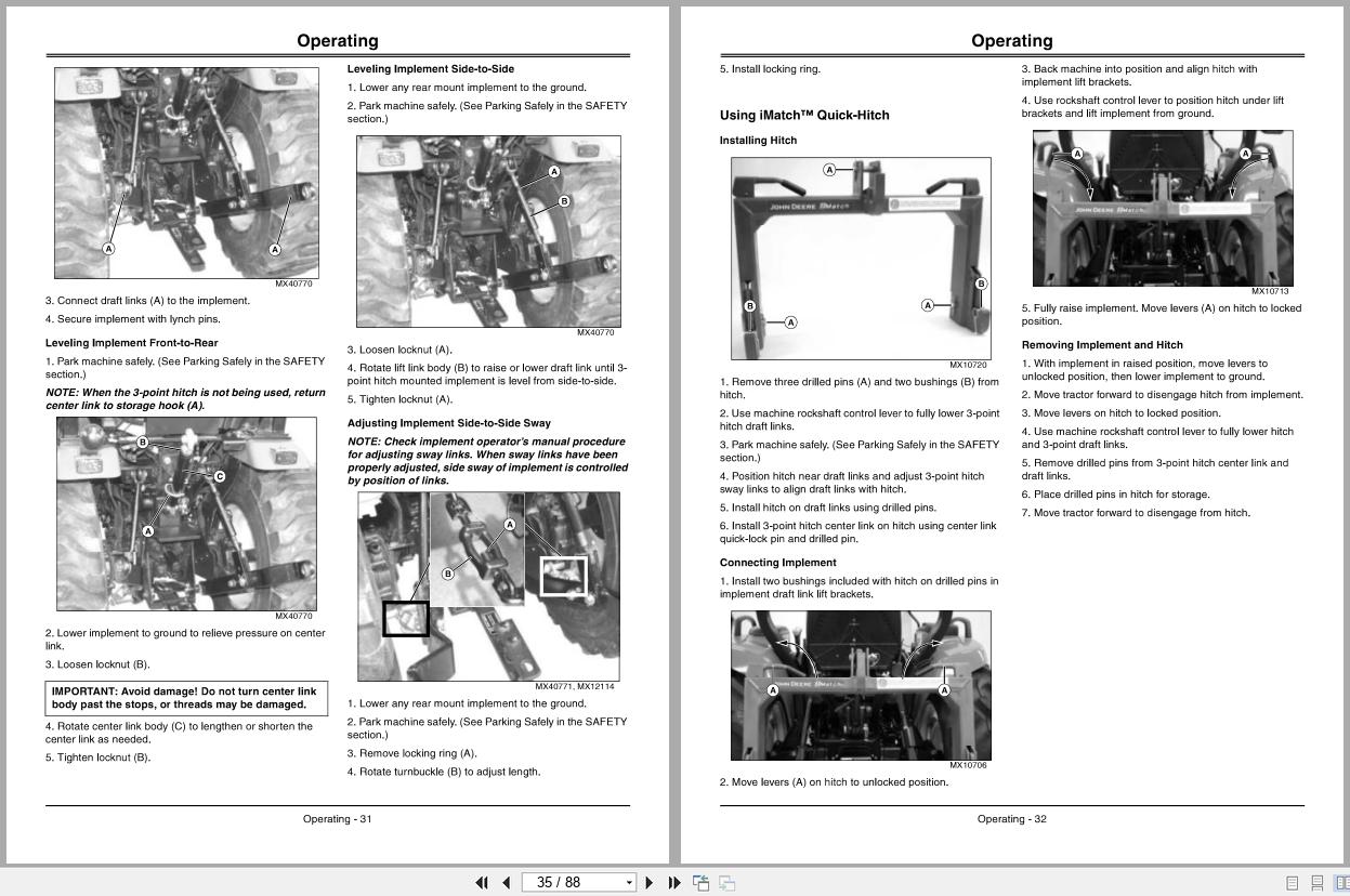John Deere 2720 Compact Utility Tractors Operation Manual OMLVU26102 PDF