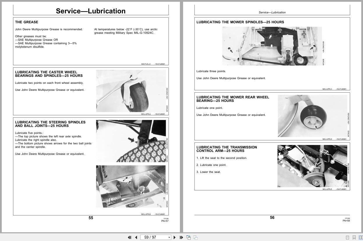 John Deere F710 F725 Front Mower Operators Manual OMM111778 PDF