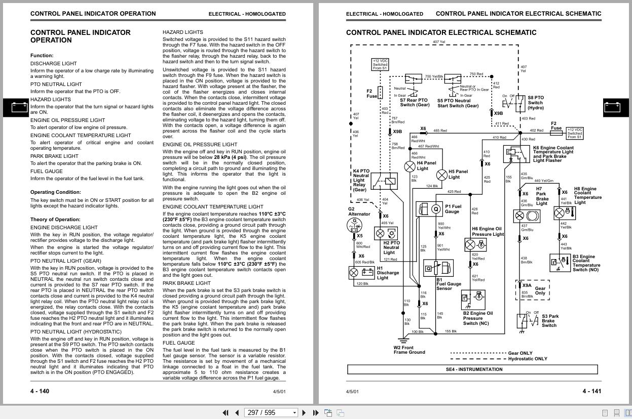 Pdf 4100 John Deere Compact Utility Tractor - (TM1630