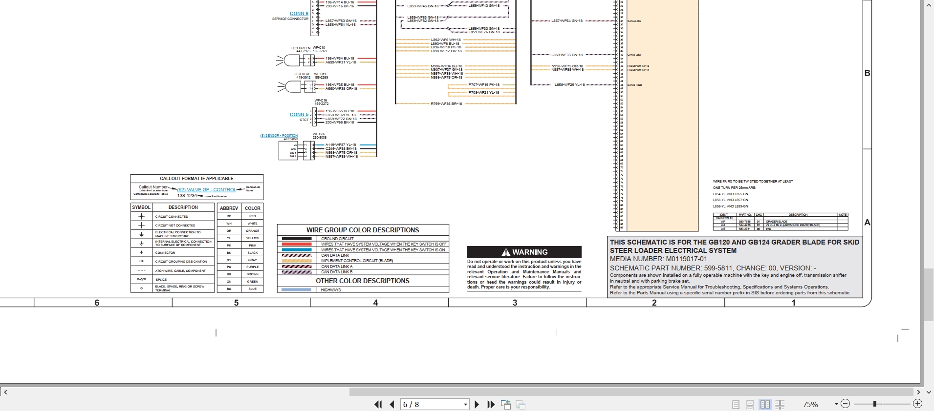 CAT GB124 Work Tool Electrical Hydraulic Schematic PDF